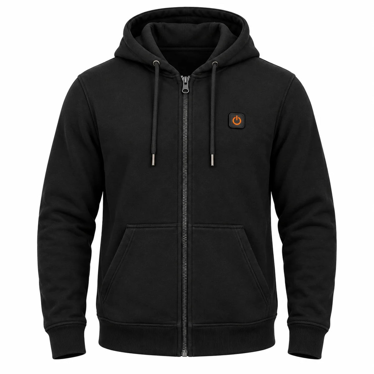 Uppvärmd hoodie unisex med dragkedja PyreFit Olivora, produktbild utan modell