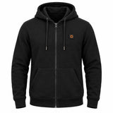 Uppvärmd hoodie unisex med dragkedja PyreFit Olivora, produktbild utan modell