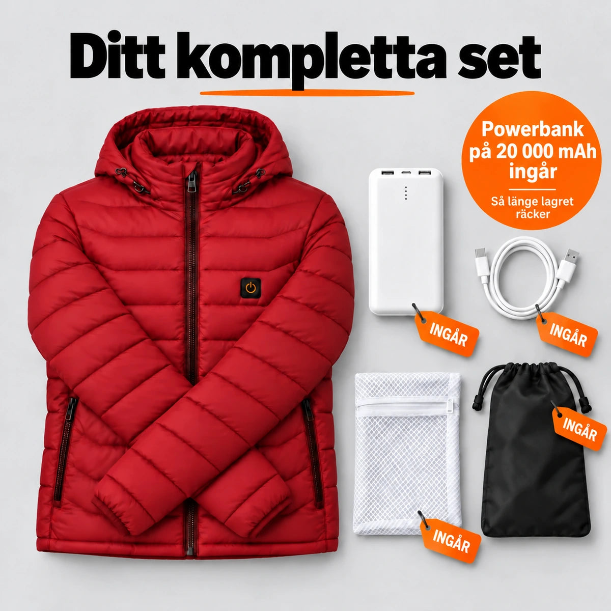PyreFit Rangor i rött – komplett set