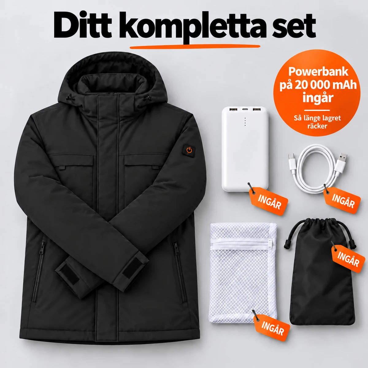 PyreFit Regaro i svart – komplett set