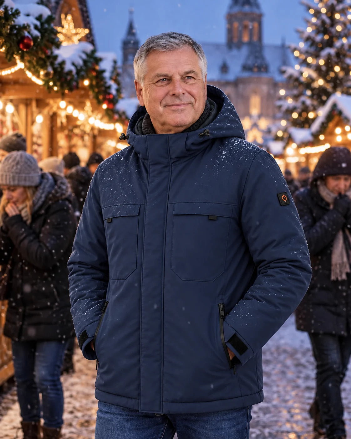 PyreFit Regaro i marinblått – en vinterdag