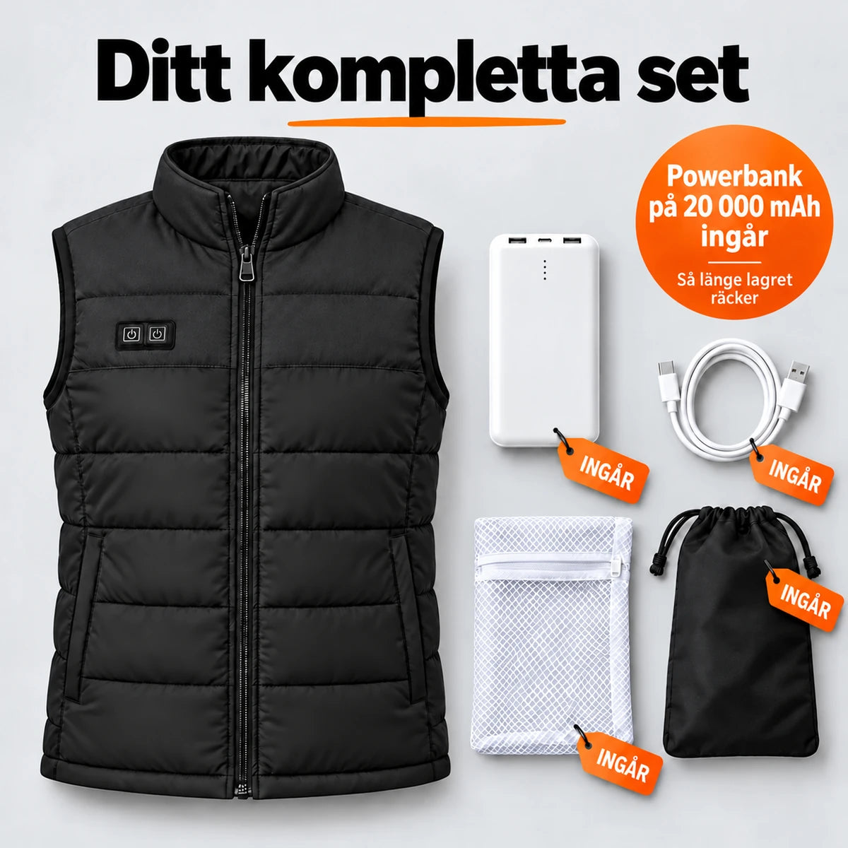 PyreFit Rundor i svart – komplett set