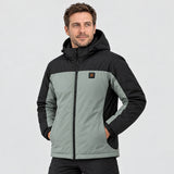 Uppvärmd parkas unisex PyreFit Schiefer, på modell, framifrån
