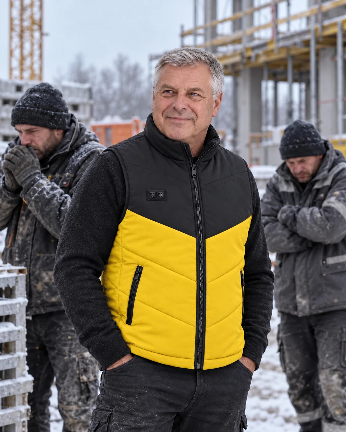 PyreFit Sherpor i gult – en vinterdag