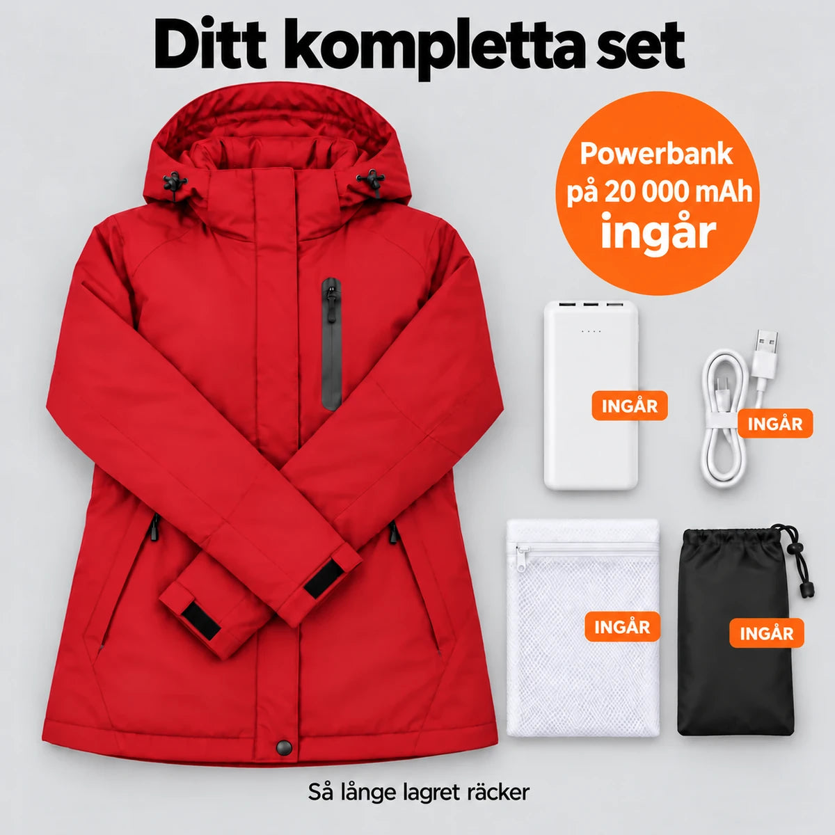 PyreFit Traverso i rött – komplett set