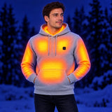 Uppvärmd hoodie PyreFit Velocor – värme på nacke, bröst, mage, armar och rygg