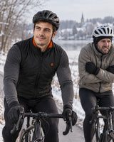 Värmeväst herr för sport PyreFit Ventaro en vinterdag: på cykelturen