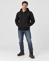 Uppvärmd hoodie herr med dragkedja PyreFit Voltor, helfigur