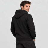 Uppvärmd hoodie herr med dragkedja PyreFit Voltor, bakifrån