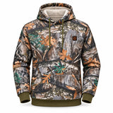 Uppvärmd hoodie med skogsmönster PyreFit Zippo, produktbild utan modell