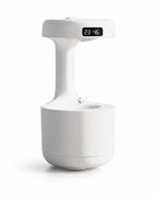 Luftfuktare med droppeffekt och LED-klocka – produktbild 1