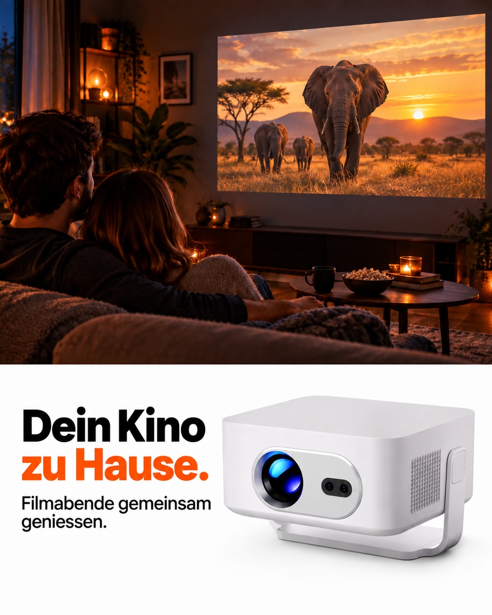 Miniprojektor – filmkväll hemma