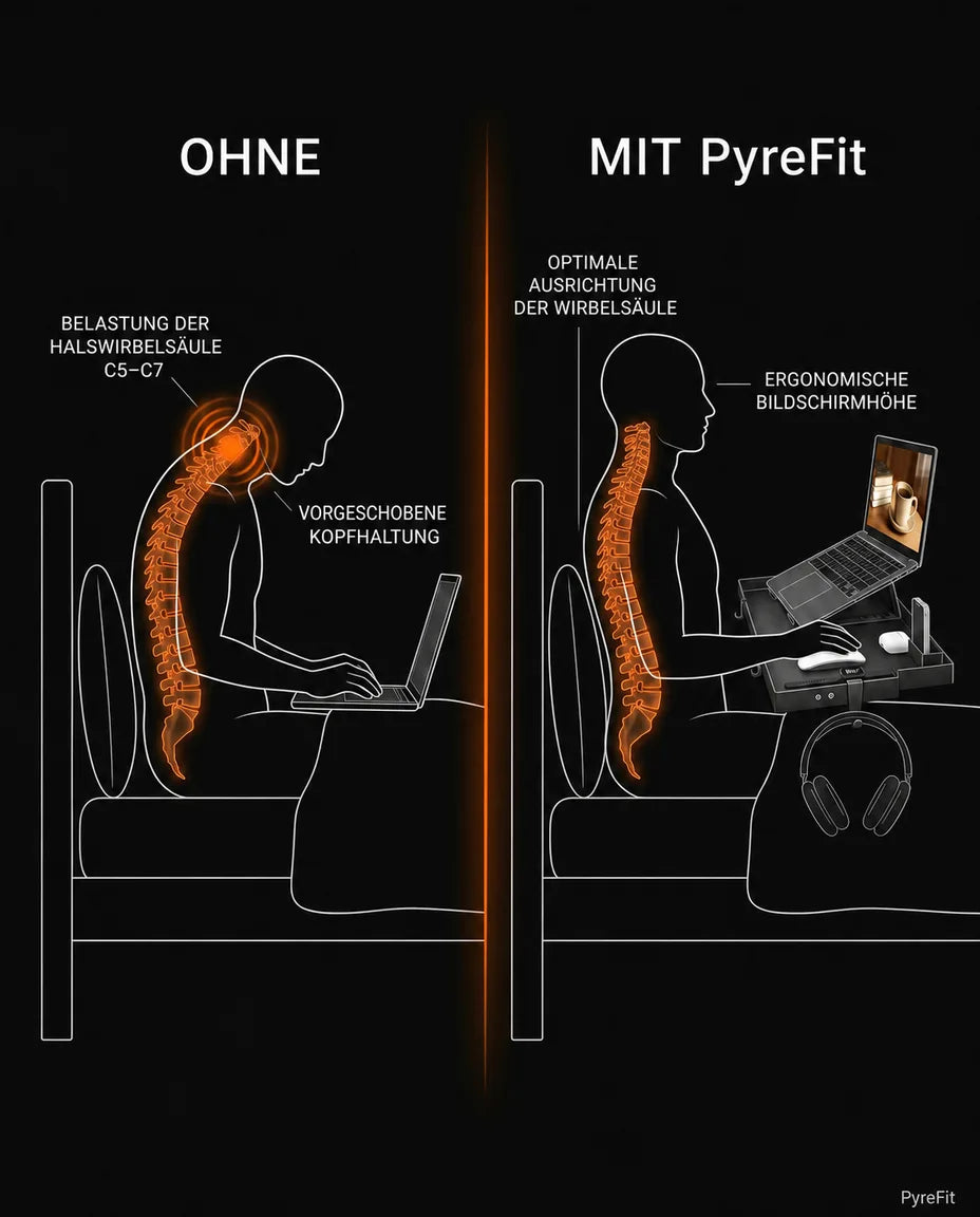 Sängbricka att klämma fast – platsbesparande hylla för laptop, mobil och dryck – produktbild 12