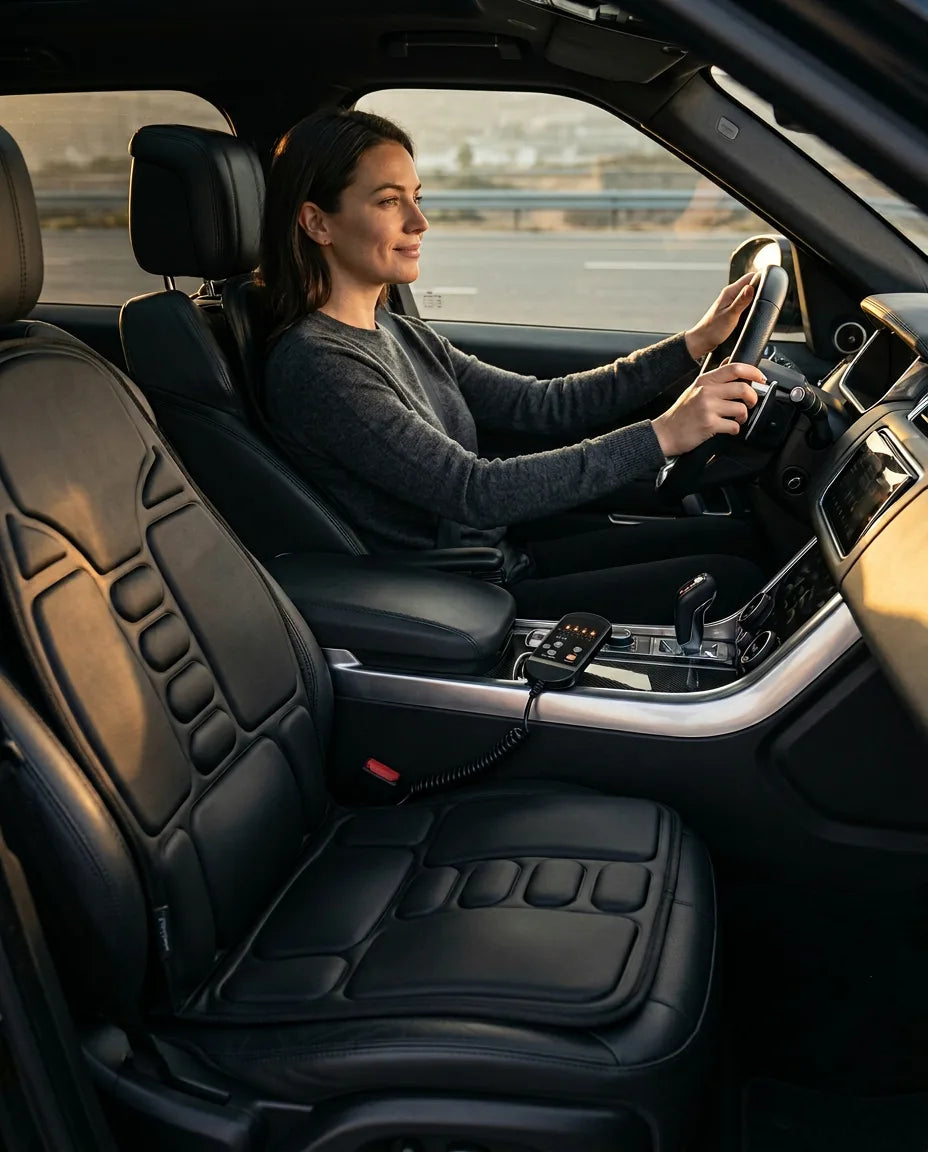 Massagedyna för stol, soffa och bil – motoriserad avkoppling för nacke och rygg – produktbild 3