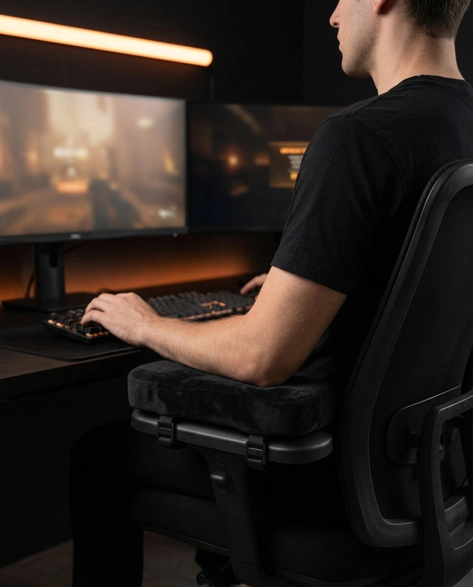 Armstödsdynor 2-pack – mjuk dyna för kontors- och gamingstolar – produktbild 3
