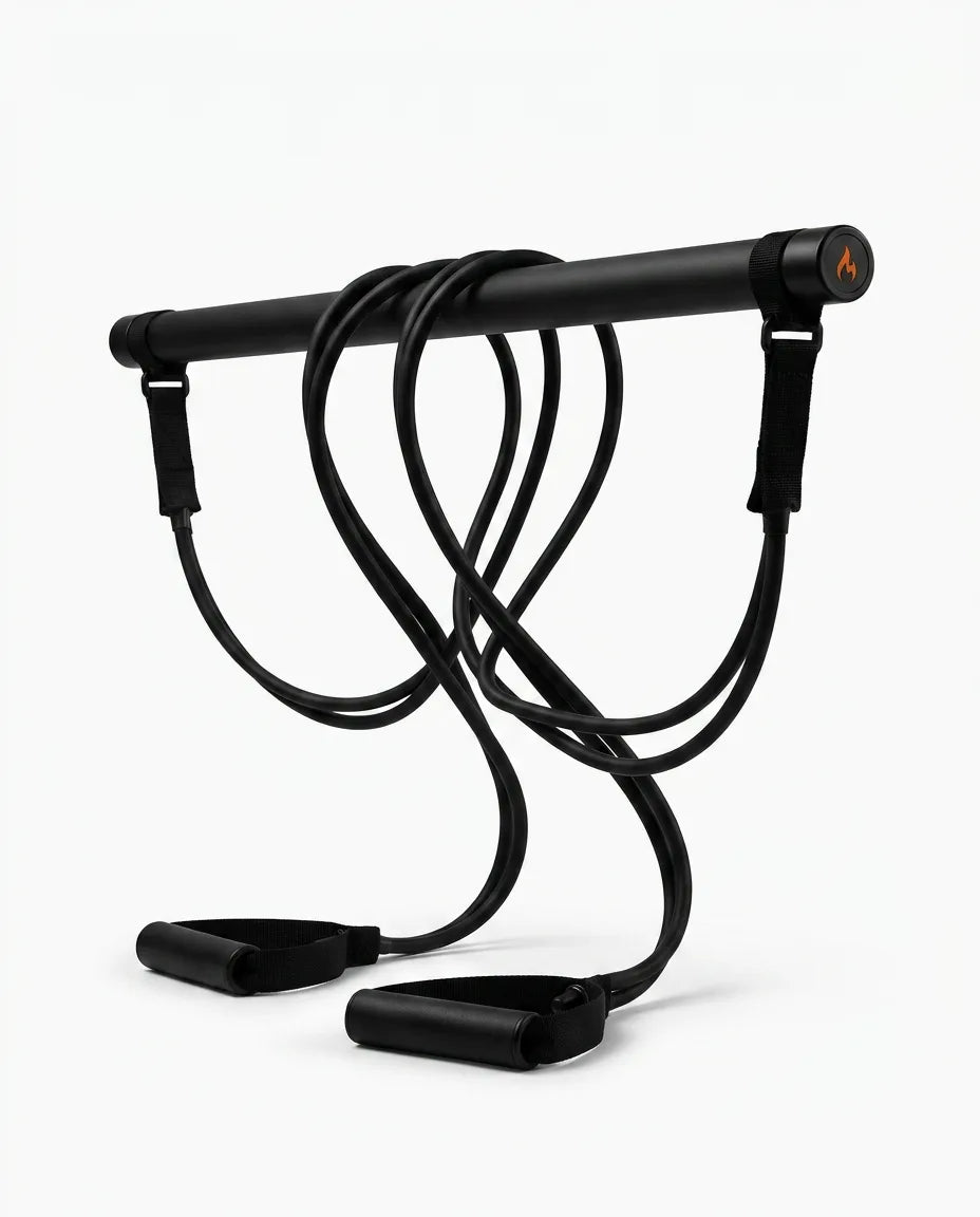 Pilatesset med stång och motståndsband – ledvänlig träning hemma – produktbild 9