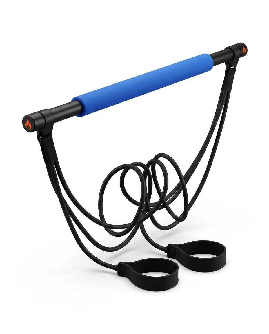 Pilatesset med stång och motståndsband – ledvänlig träning hemma – produktbild 10