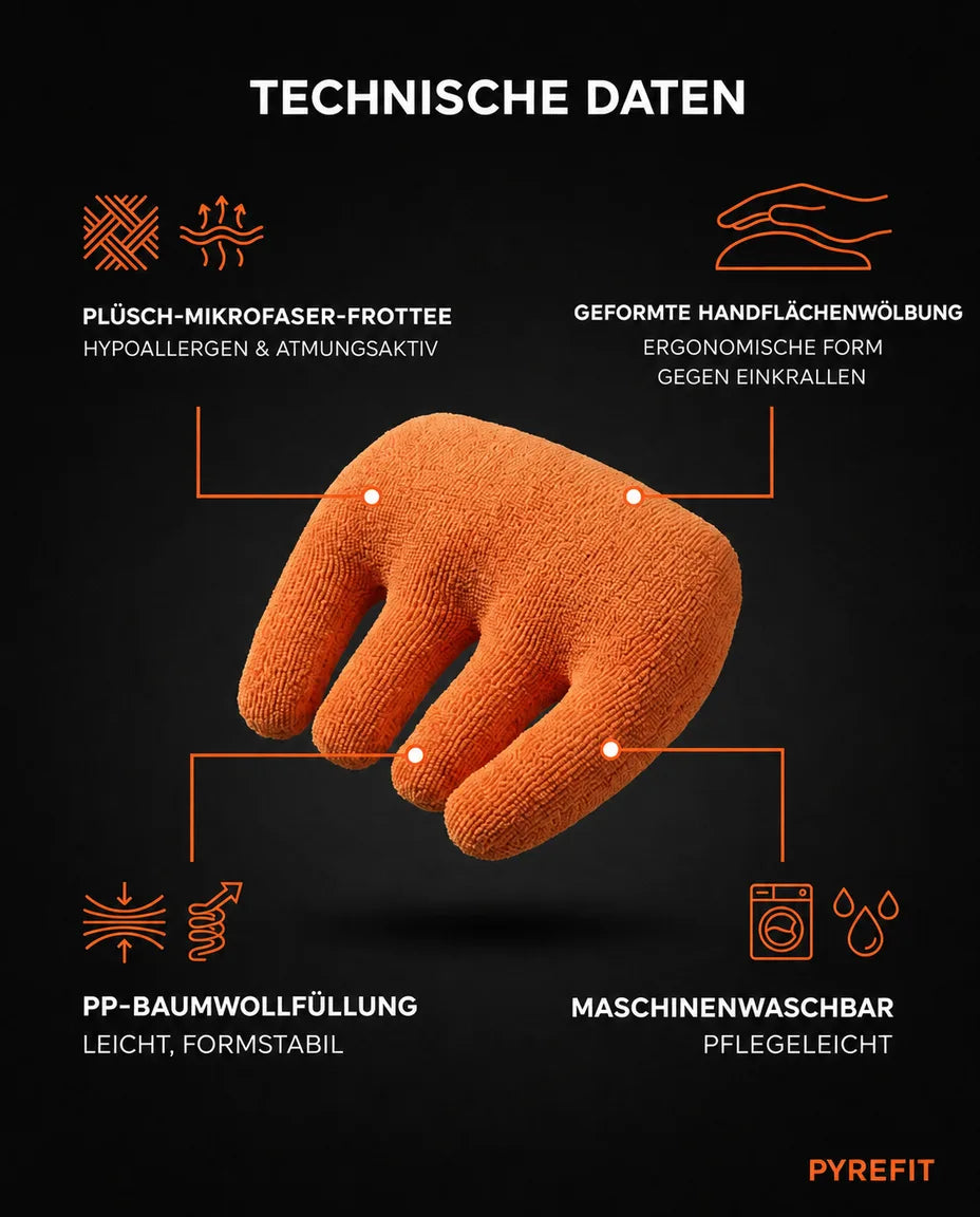 Handledsstöd med fingerspår – ergonomiskt stöd för trötta händer – produktbild 14