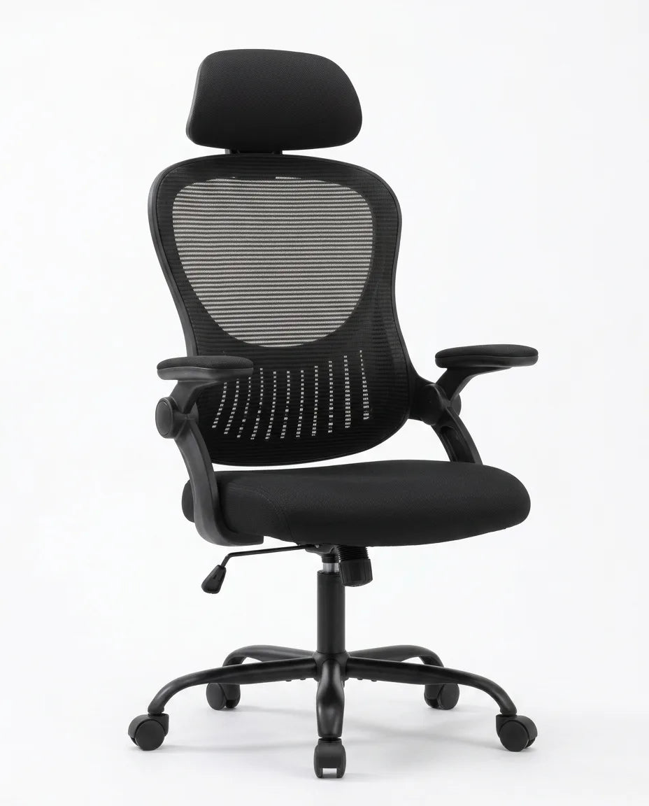Ergonomisk kontorsstol med nätrygg – svankstöd för långa arbetsdagar – produktbild 9
