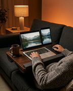 Laptopkudde för säng och soffa – stabilt underlag med musyta – produktbild 3