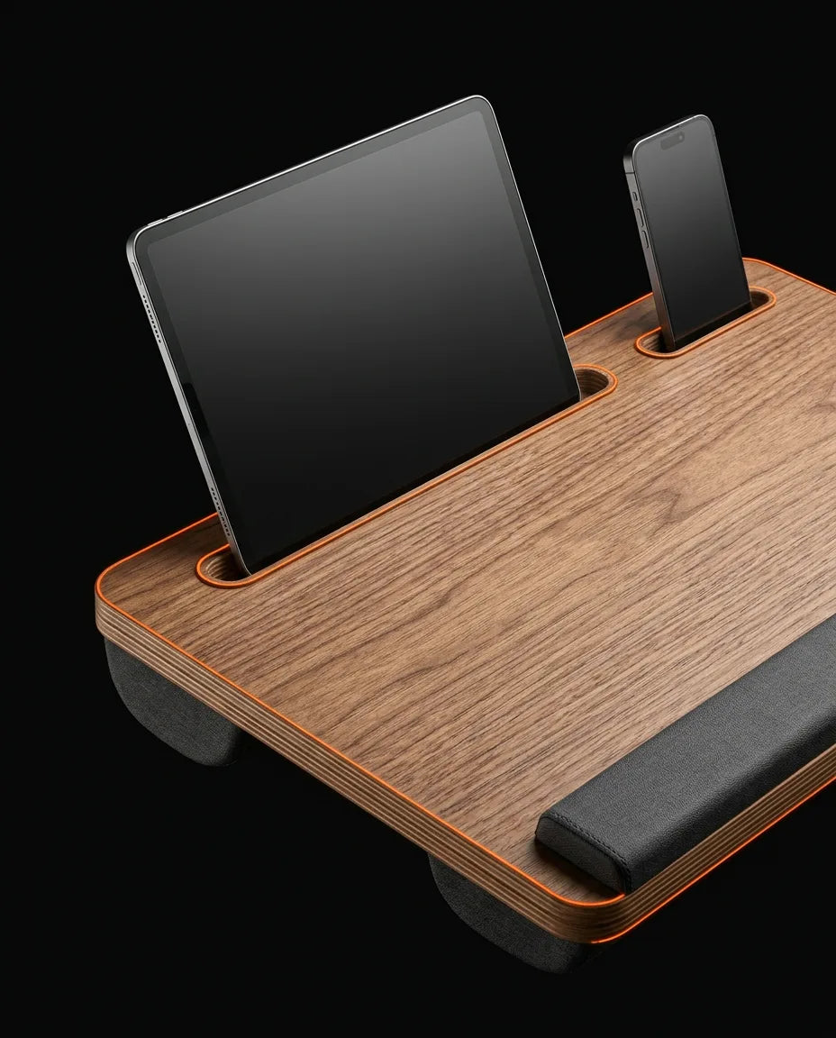 Laptopkudde för säng och soffa – stabilt underlag med musyta – produktbild 5