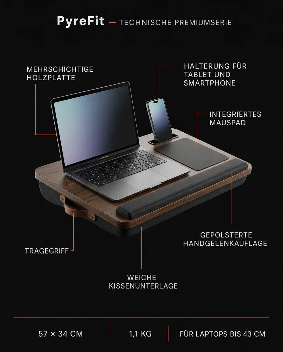 Laptopkudde för säng och soffa – stabilt underlag med musyta – produktbild 8