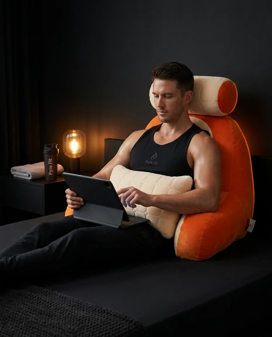 Läskudde med nack- och svankstöd – upprätt stöd för läsning och gaming – produktbild 7