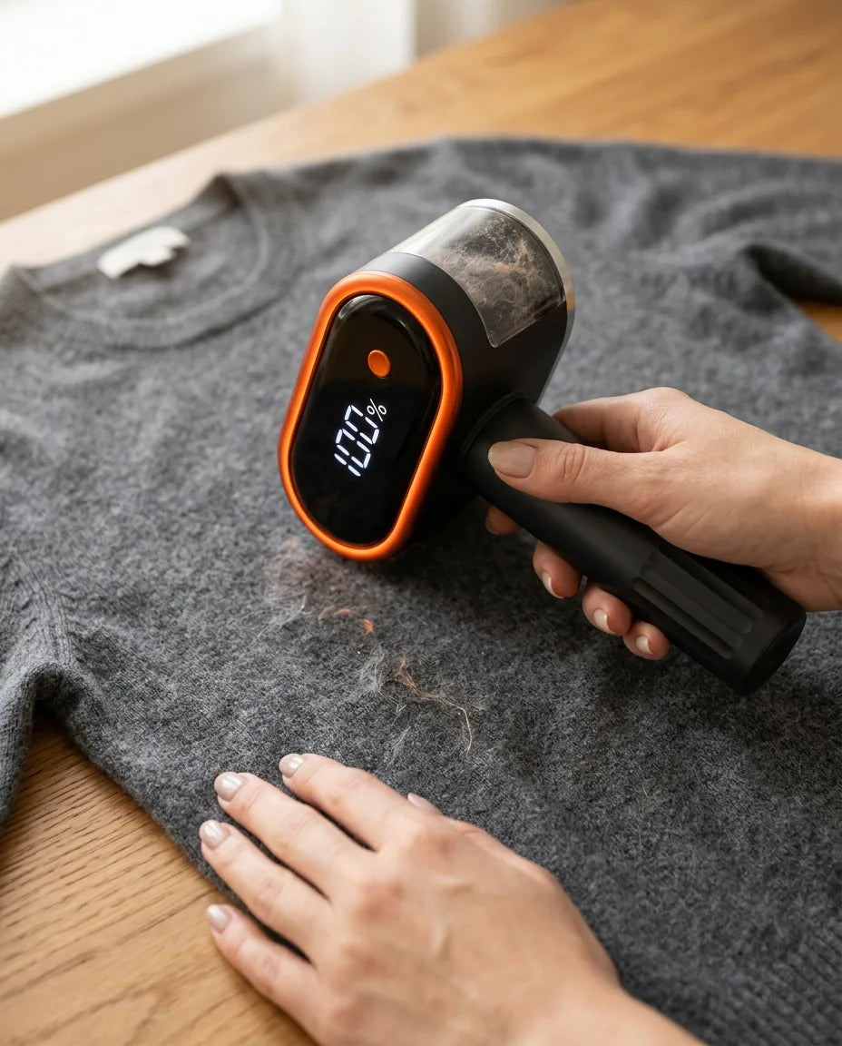 Noppborttagare med batteri – tar bort ludd och noppor på några sekunder – produktbild 2