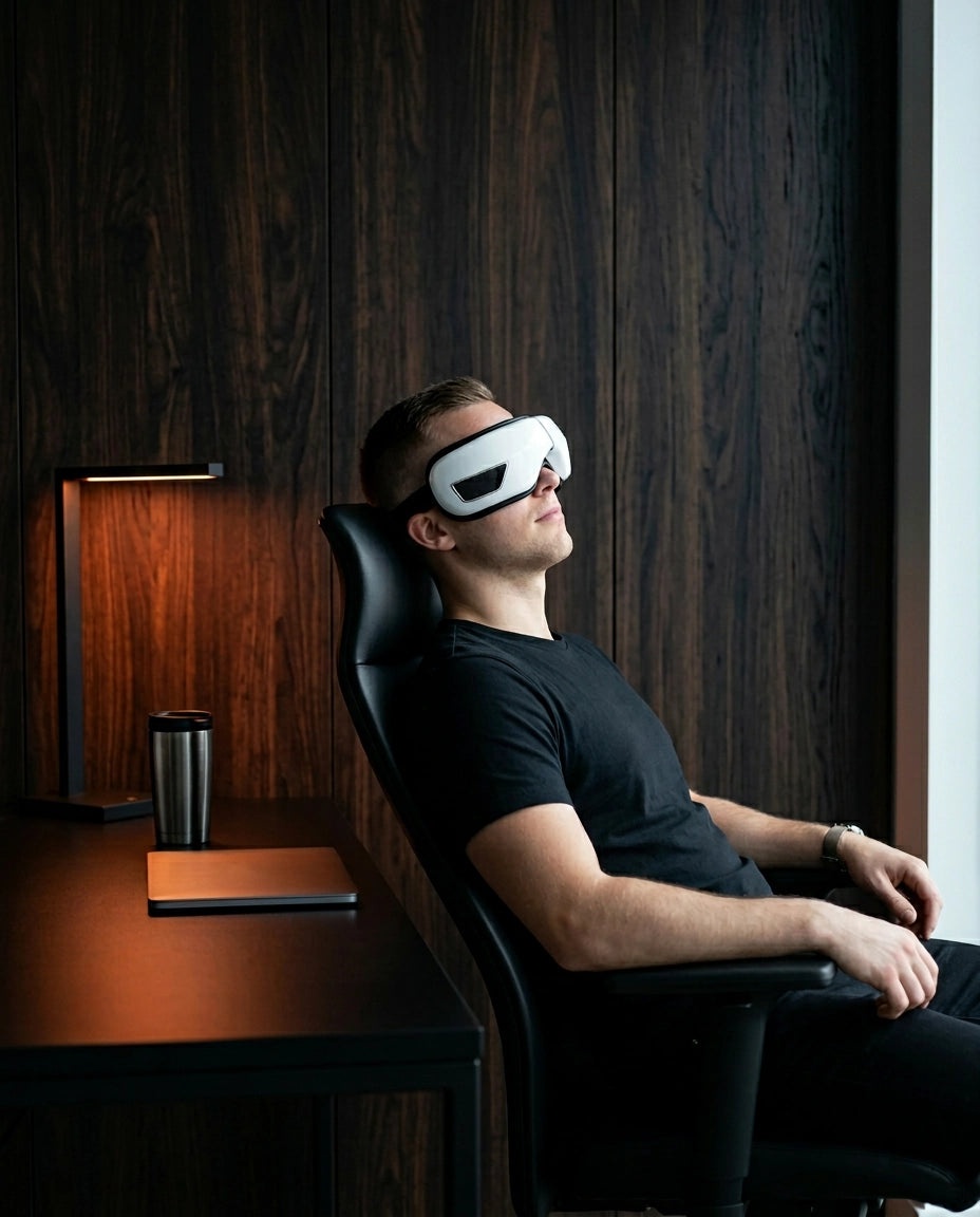 Ögonmassageapparat med värme och vibration – en kompakt paus för trötta ögon – produktbild 3