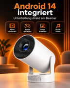 Miniprojektor – med inbyggt Android 14