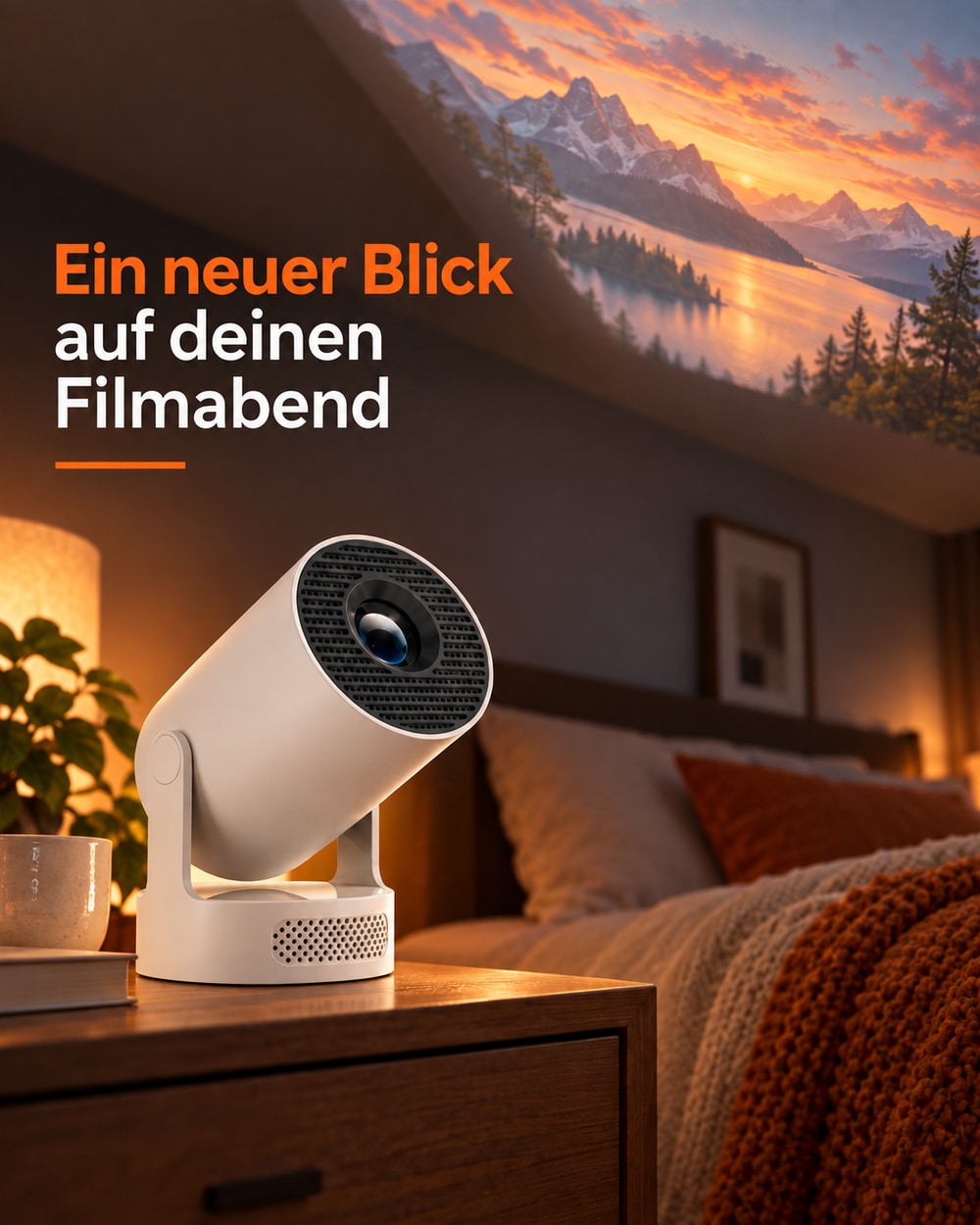 Miniprojektor – projicering i taket