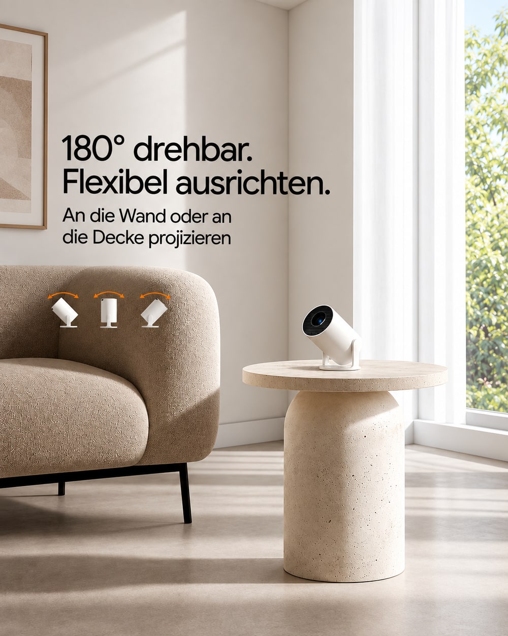 Miniprojektor – vridbar 180°