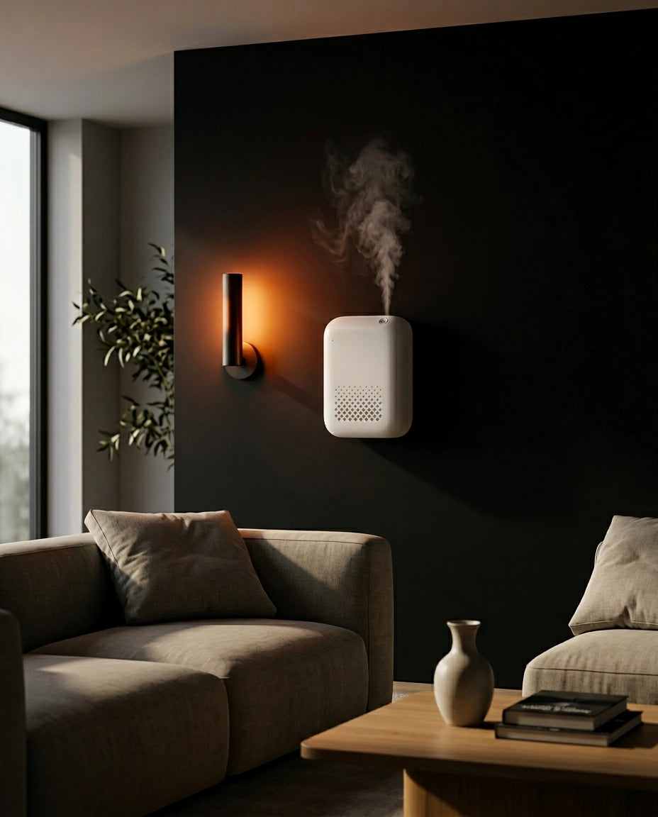 Väggmonterad aromadiffuser – doftsystem med Bluetooth för alla rum – produktbild 3