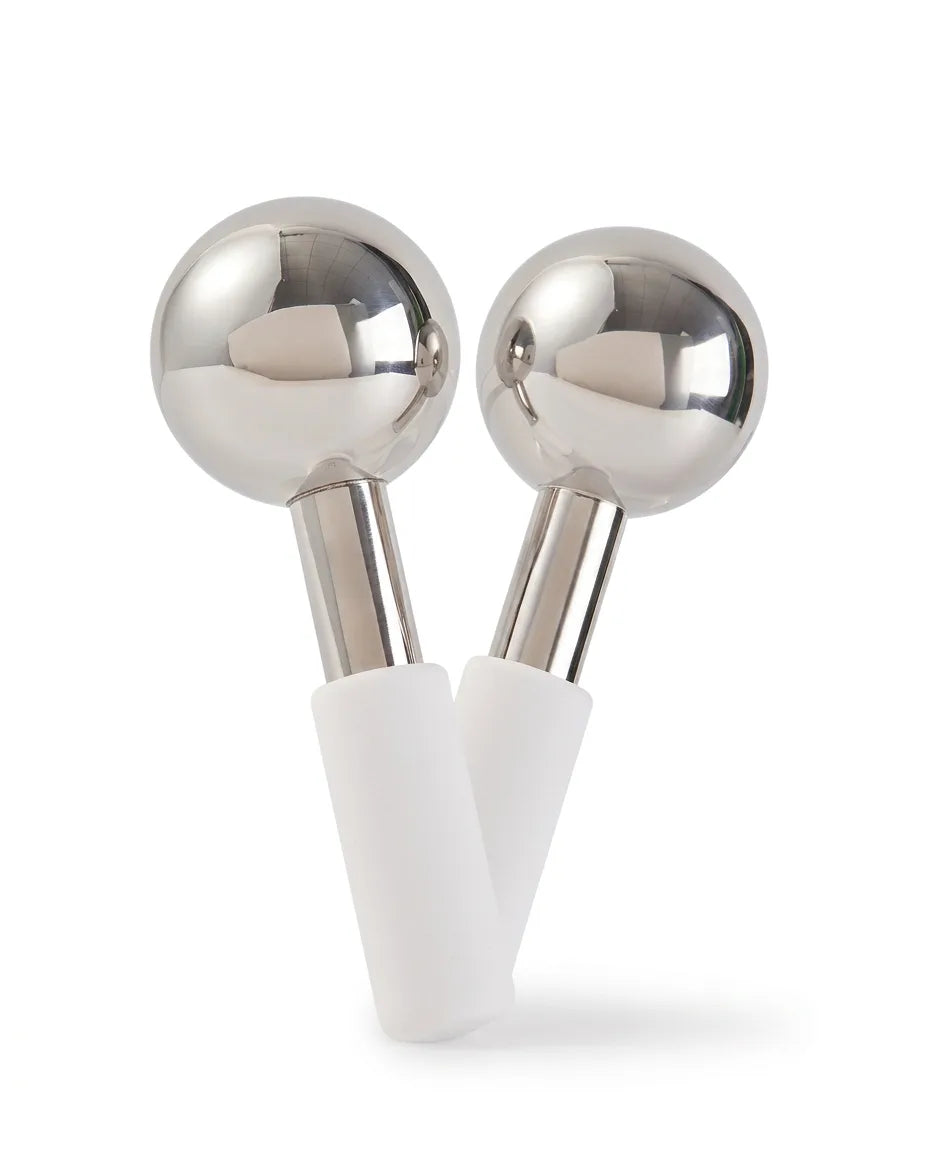 Kylkulor för ansiktet i rostfritt stål – uppiggande ansiktsmassage mot svullnad – produktbild 1