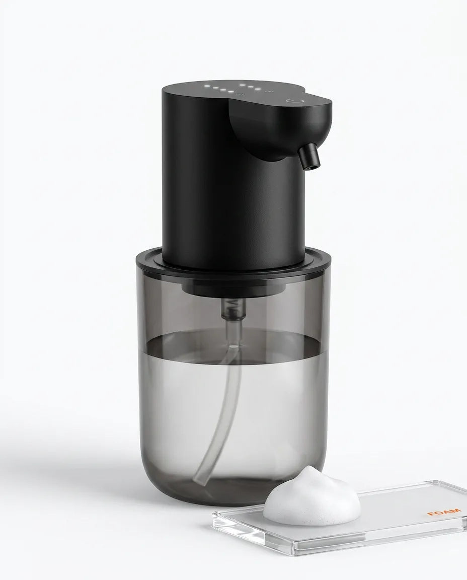 Automatisk tvålpump med sensor – beröringsfritt skum, laddas via USB – produktbild 9