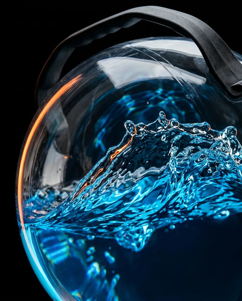 Vattenfylld träningsboll – core-träning, balans och funktionell träning – produktbild 4