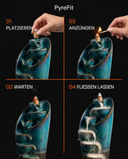 Rökelsefontän i keramik – backflow-koner för en lugn atmosfär – produktbild 11