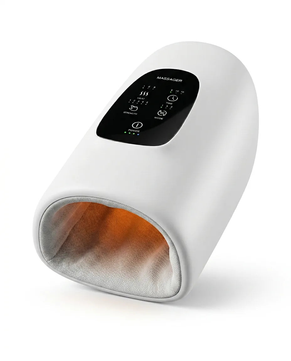 Sladdlös handmassageapparat med värme – luftmassage för hand, fingrar och handled – produktbild 1