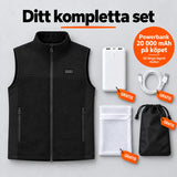 Komplett set: Tarnor, powerbank 20 000 mAh, laddkabel, tvättpåse och väska