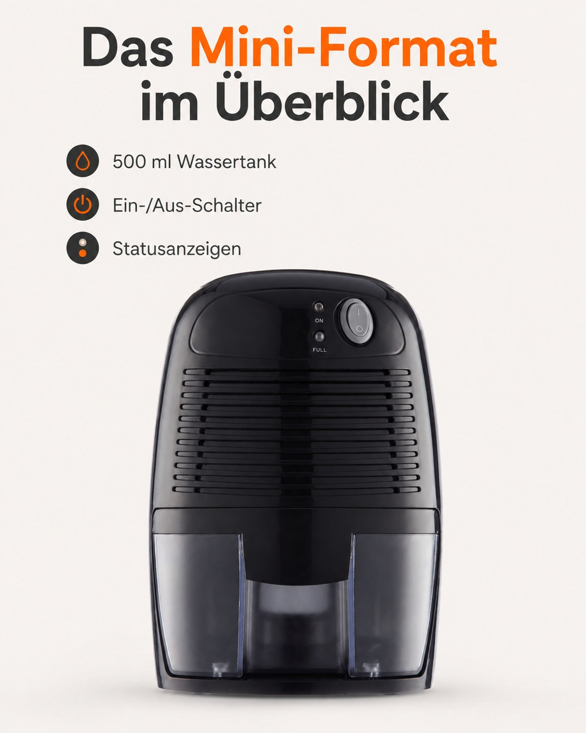 THANKSHARE mini-avfuktare – funktioner i översikt
