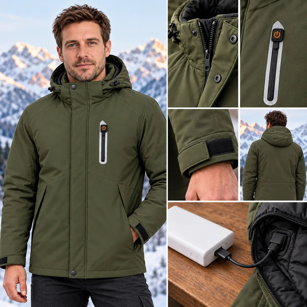 PyreFit Calvero – Uppvärmd parkas herr