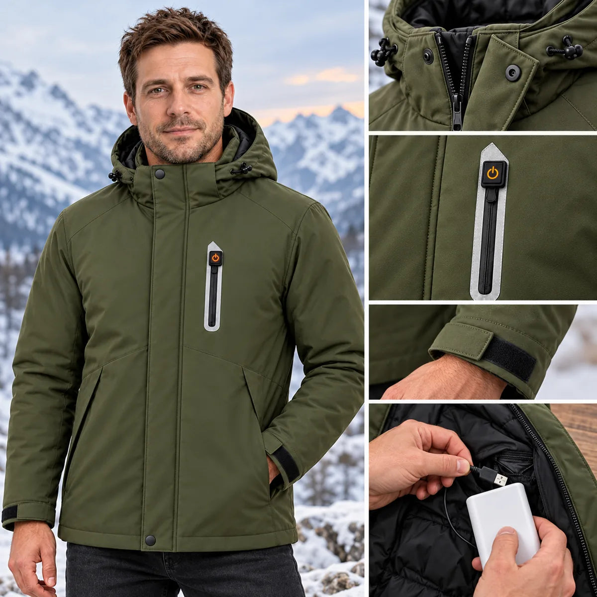 PyreFit Calvero – Uppvärmd parkas herr