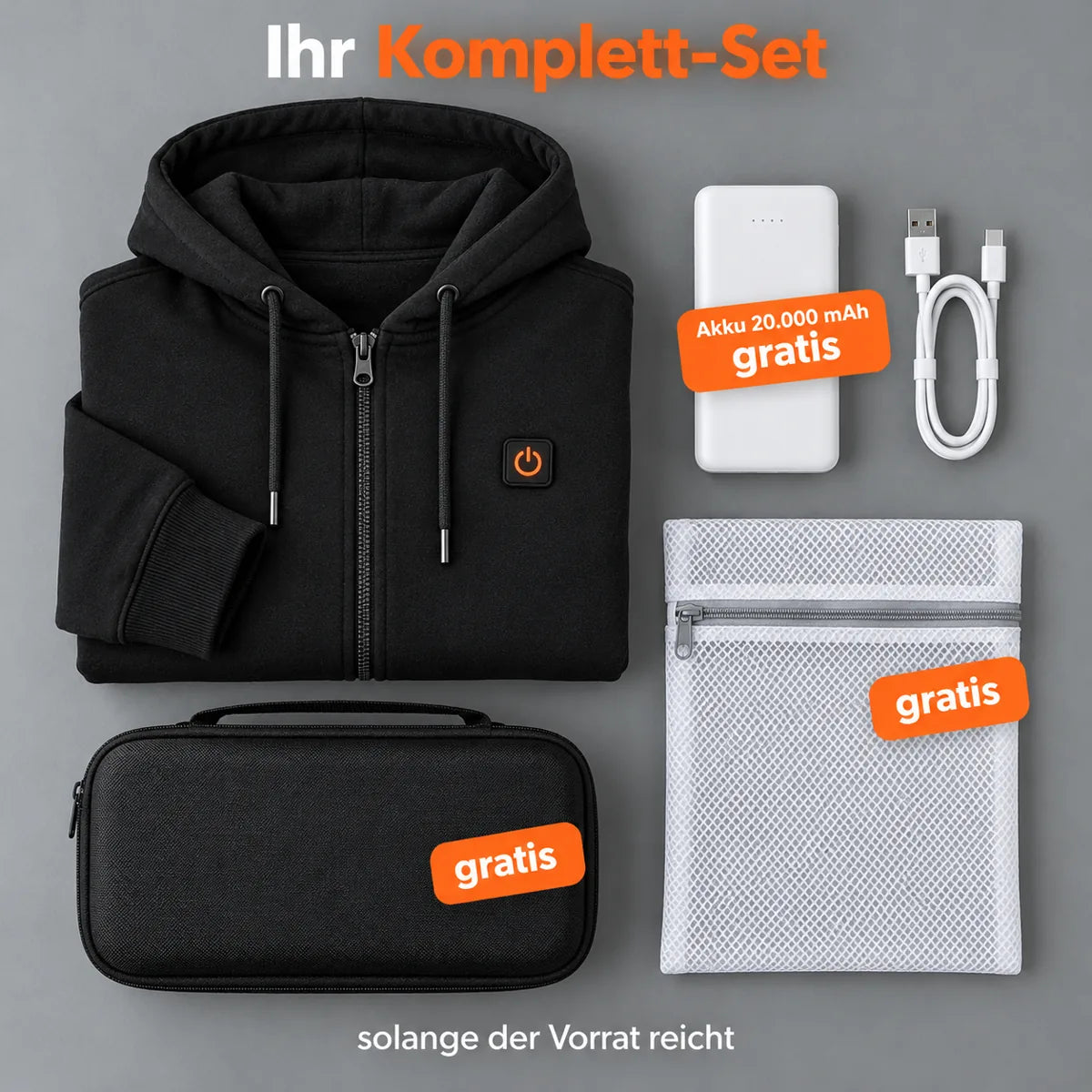 PyreFit Olivora – Uppvärmd hoodie unisex med dragkedja