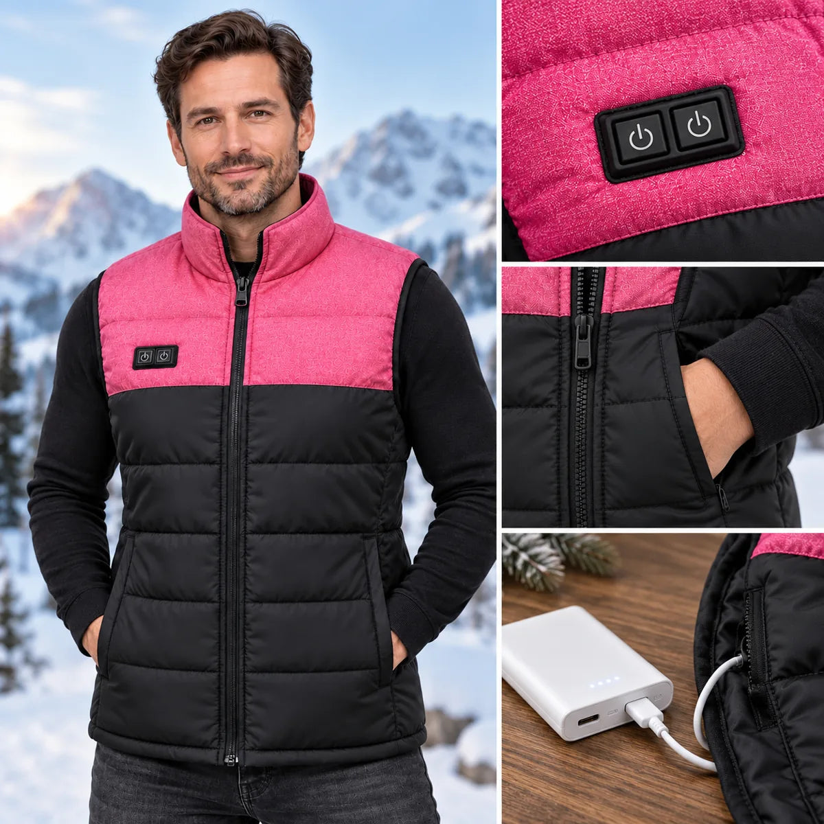 PyreFit Rundor – Quiltad värmeväst unisex