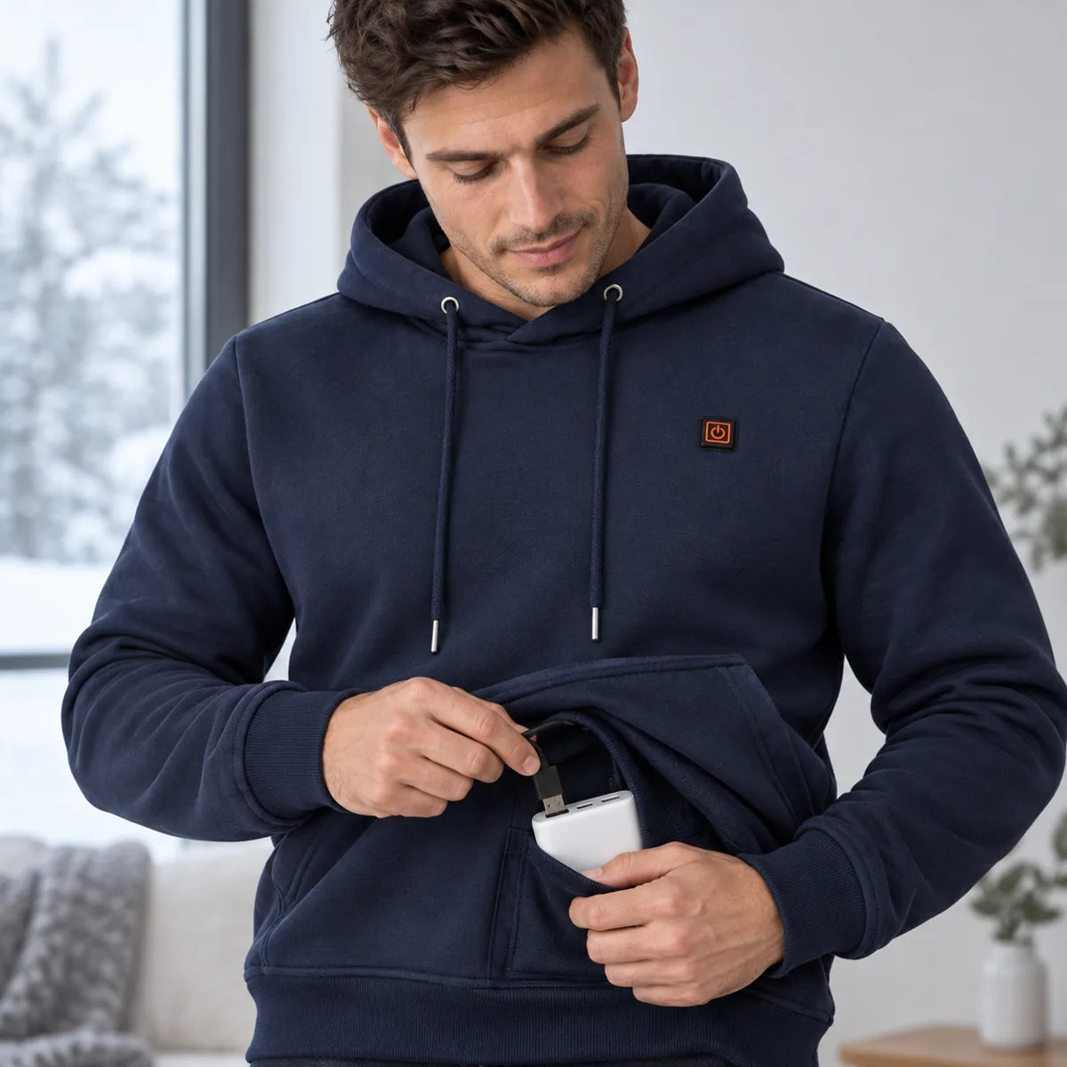 PyreFit Zippa – Uppvärmd hoodie herr