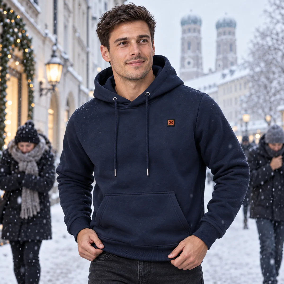 PyreFit Zippa – Uppvärmd hoodie herr