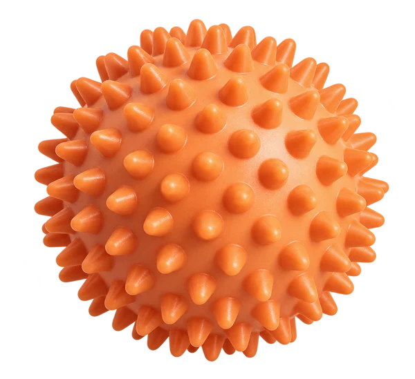 Orange massageboll med noppor